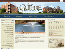 Tablet Screenshot of cityofguthrie.com